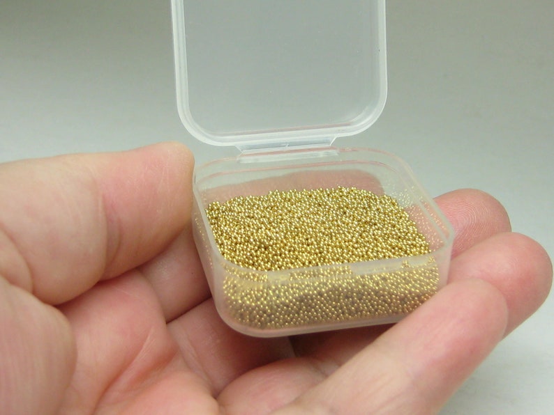 microbeads gold metallic glass caviar balls micro bead sprinkles undrilled marbles miniature dragees nonpariels image 5