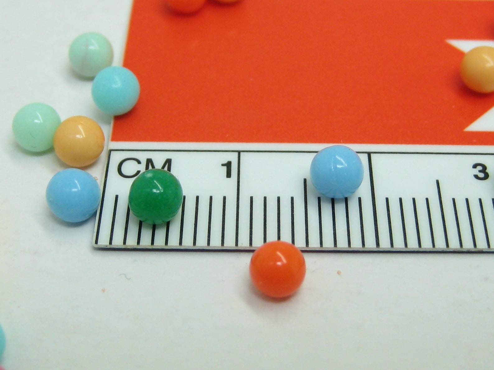 Rainbow Fake Gumballs 4mm Acrylic Candy Balls Faux Sprinkles Etsy