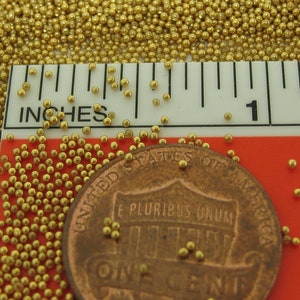 microbeads gold metallic glass caviar balls micro bead sprinkles undrilled marbles miniature dragees nonpariels image 3