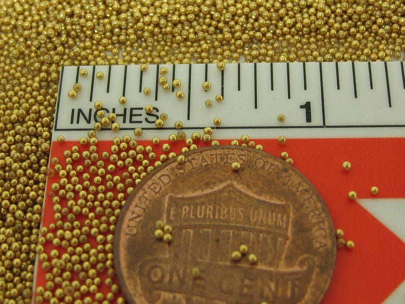 microbeads gold metallic glass caviar balls micro bead sprinkles undrilled marbles miniature dragees nonpariels image 3