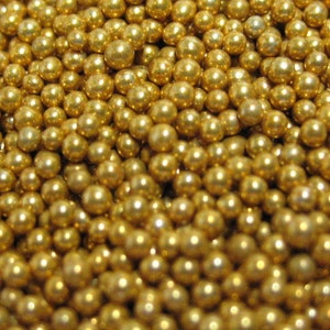 micro marbles 1mm golden copper half ounce / 14 grams glass miniature metallic microbead sprinkles Supplies image 2