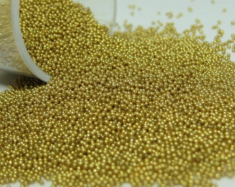 microbeads gold metallic glass caviar balls micro bead sprinkles undrilled marbles miniature dragees nonpariels