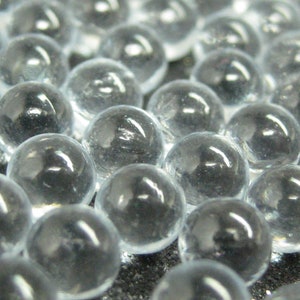 clear marbles 5mm glass balls no hole 50 or 100 pieces miniature supplies mini tiny image 4