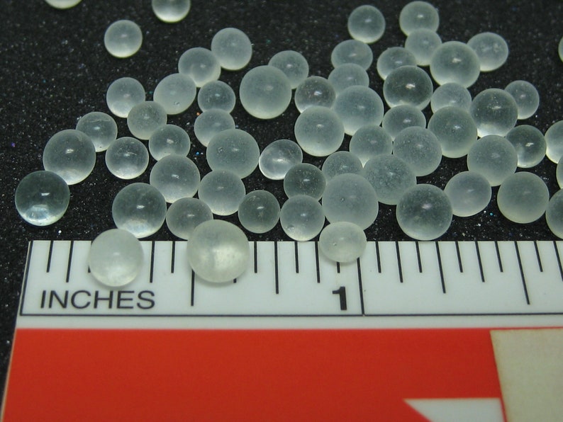mixed micro marbles frosty glass balls 4mm 5mm miniature undrilled beads tablespoon by volume image 7