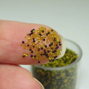 Caviar nail art micro marbles fairy forest mix half ounce / 14 grams glass microbead miniature no hole bead nail art kawaii sprinkles caviar image 2