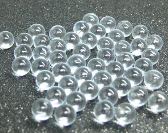 clear marbles 5mm glass balls no hole 50 or 100 pieces miniature supplies mini tiny
