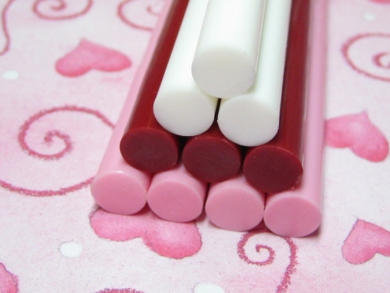 10 Pc Pastel Hot Glue Sticks for Kawaii and Decoden mini Size 