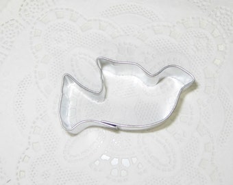 DOVE mini cookie cutter flying bird peace symbol religious wedding favors approximately 1:3 scale Miniature metal