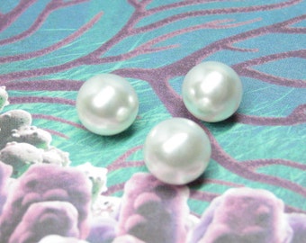 8mm no hole pearls white glass undrilled miniature fantasy projects without holes jewelry supplies