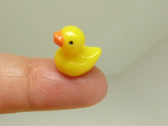 MINIATURE RUBBER DUCK Ducky Duckies Micro Minis Tiny Dollhouse