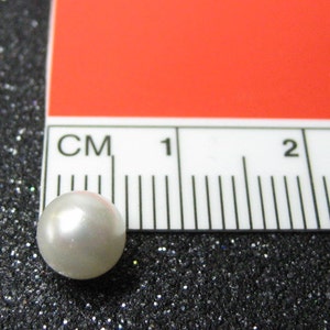 6mm faux pearls undrilled glass white without hole 6pcs for jewelry making or repair cell phone deco and kawaii projects image 3