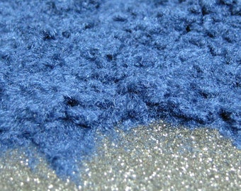 Navy Blue flocking powder fibers, velvet nail art, fantasy doll hair, fuzzy suede texture, loose felt dust, sci-fi mini animal feathers fur