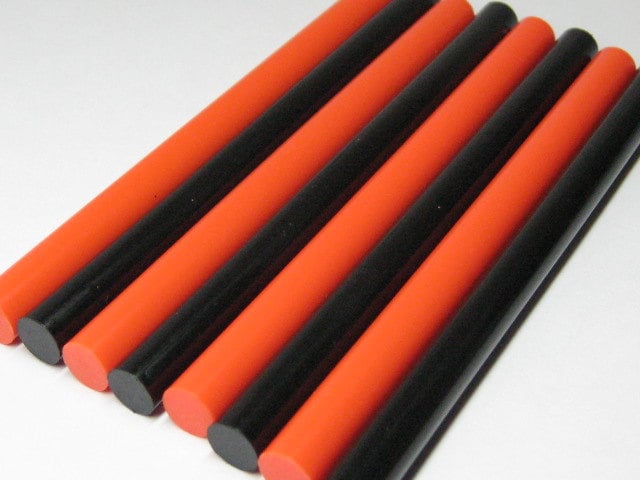 10 Pack 11mm Diameter 250mm Long Crafting Model Black Plastic Hot Melt Glue  Stick -  Hong Kong