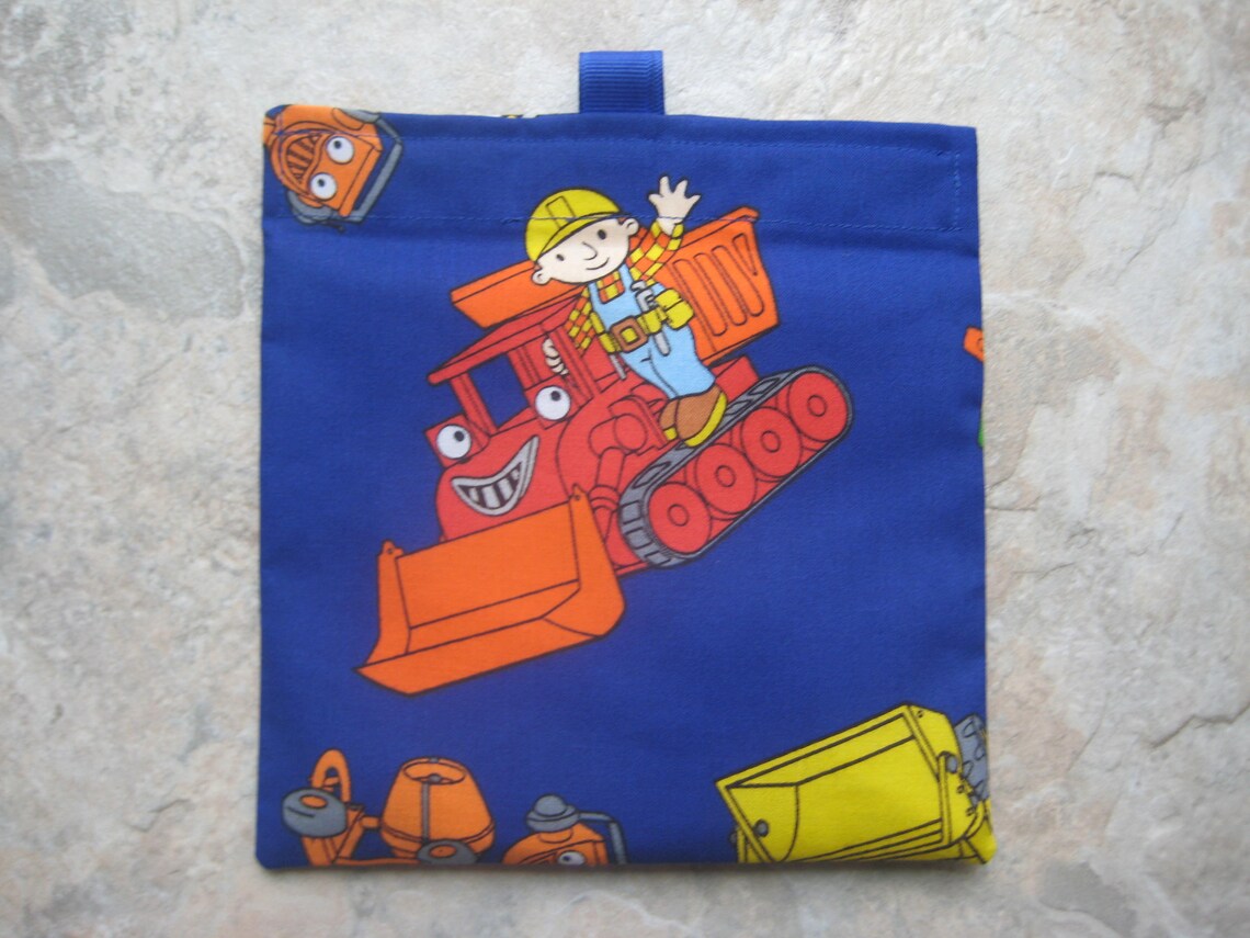 Bob the Builder Reusable Snack Bag Reusable Sandwich Bag Etsy