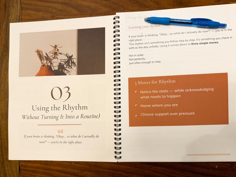 ADHD Mom Daily Rhythm Guide | Overwhelmed Moms Executive Function Support (PDF) image 4