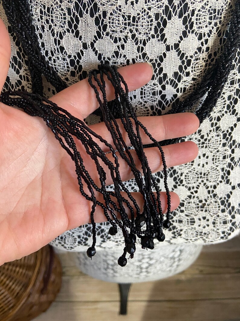 Art Deco Flapper Lariat Necklace