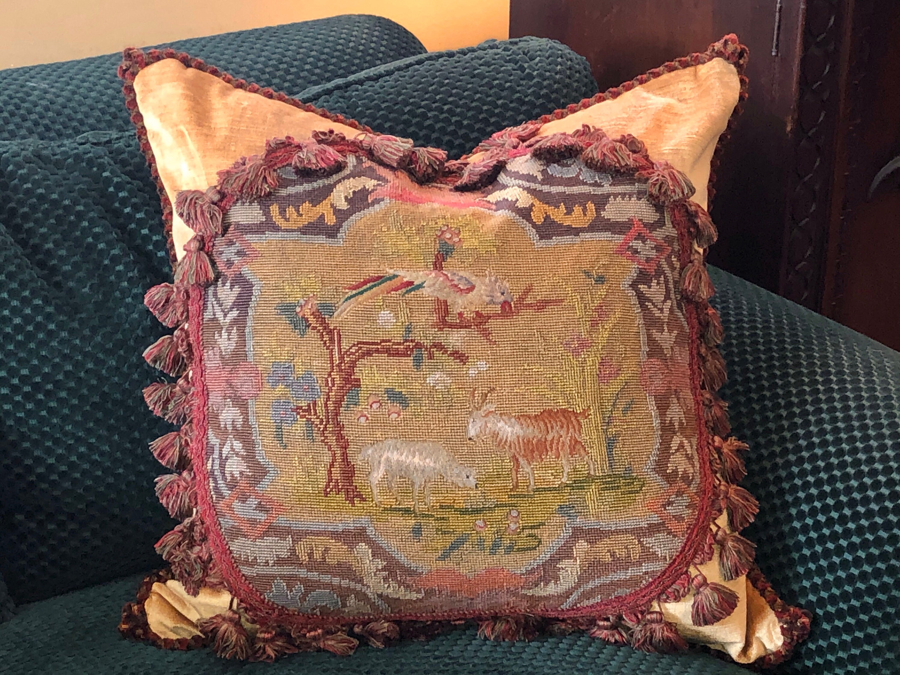 TAPESTRY #1 NEEDLEPOINT PILLOW 16 X 20