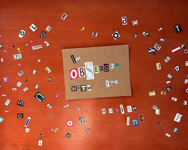 Humorous Ransom Note Ransom Note Love Card: Bold, Funny, and Quirky Gift - Etsy