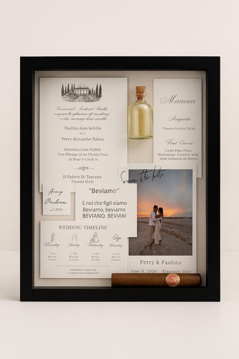 Custom Wedding Invitation Memory Box: Keepsake Gift
