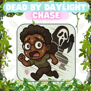 Dead by Daylight Chase Emote | Cute DBD Twitch Emote | Streaming Emote Pack | Horror Game Streamer Emoji for Chat | Twitch, YouTube, Discord