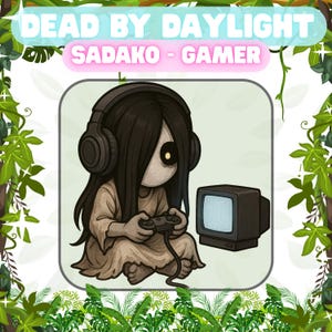 Dead by Daylight Sadako - Gamer Emote | Cute DBD Twitch Emote | Streaming Emote Pack | Horror Game Streamer Emote | Twitch, YouTube, Discord