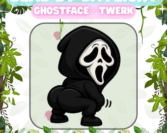 Dead by Daylight Ghostface Twerk Emote | Cute DBD Twitch Emote | Streaming Emote Set | Horror Game Streamer Emote | Twitch, YouTube, Discord