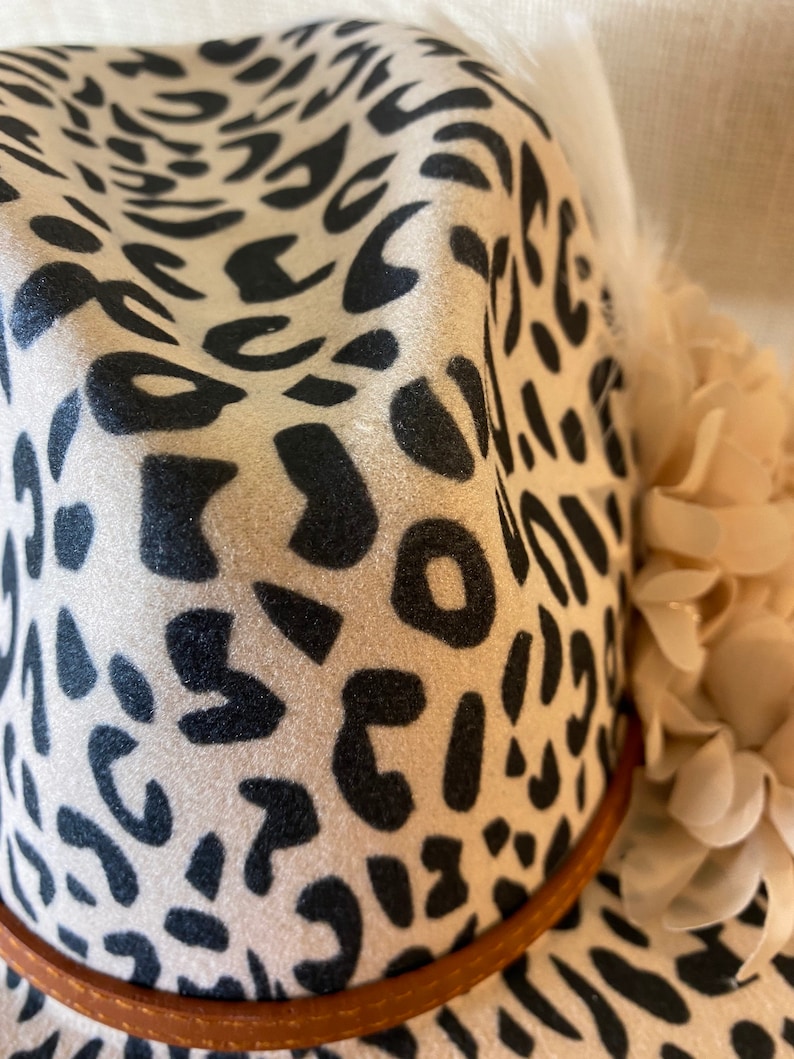 Cheetah Print Fedora