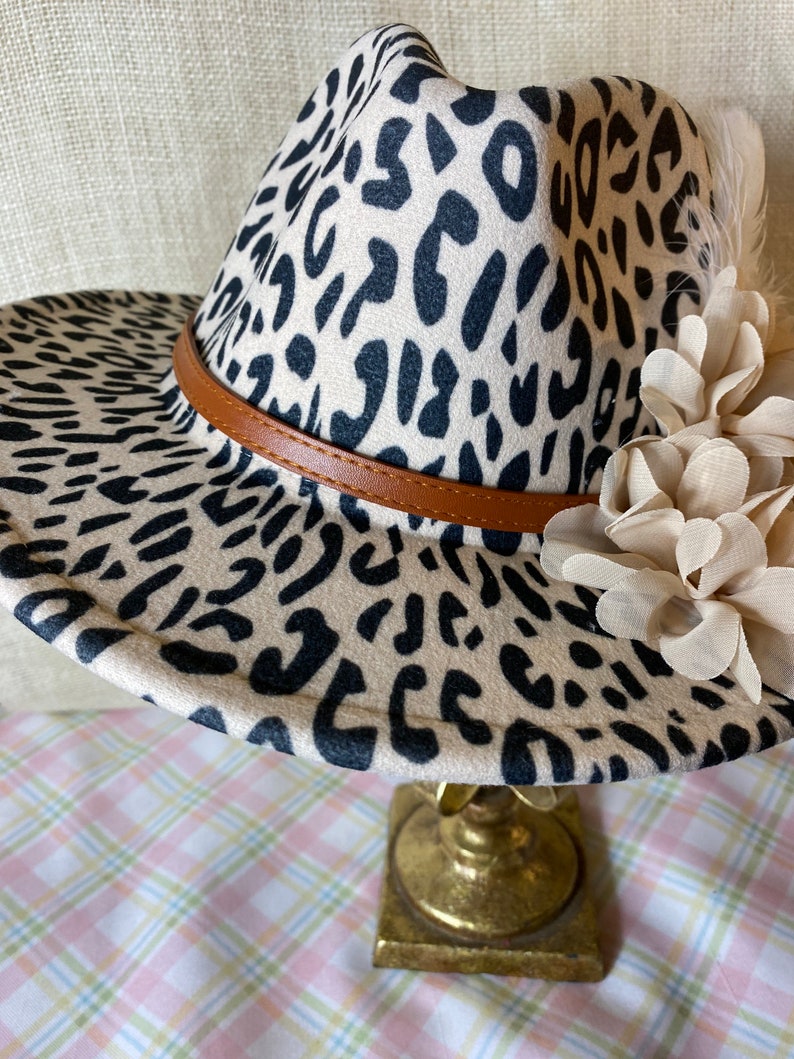Cheetah Print Fedora