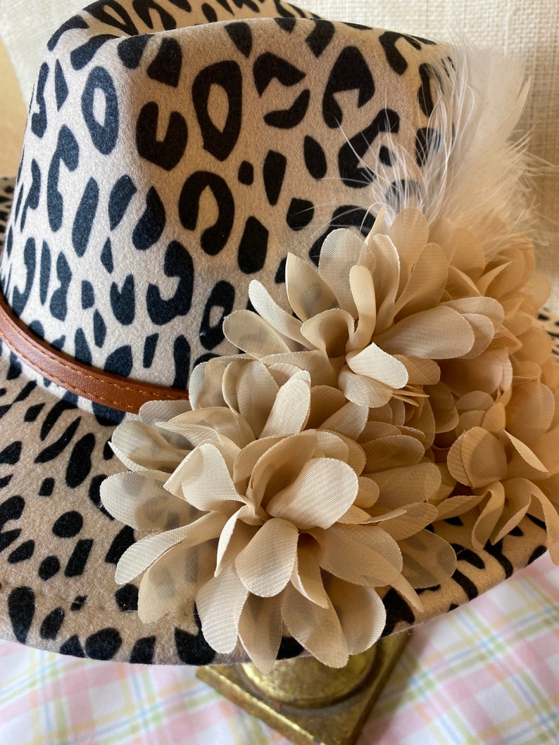 Cheetah Print Fedora