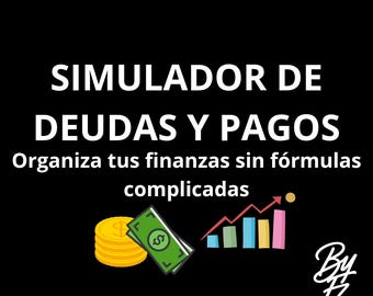 Debt and Payment Simulator | Excel and Google Sheets Template | BYFZ Tools