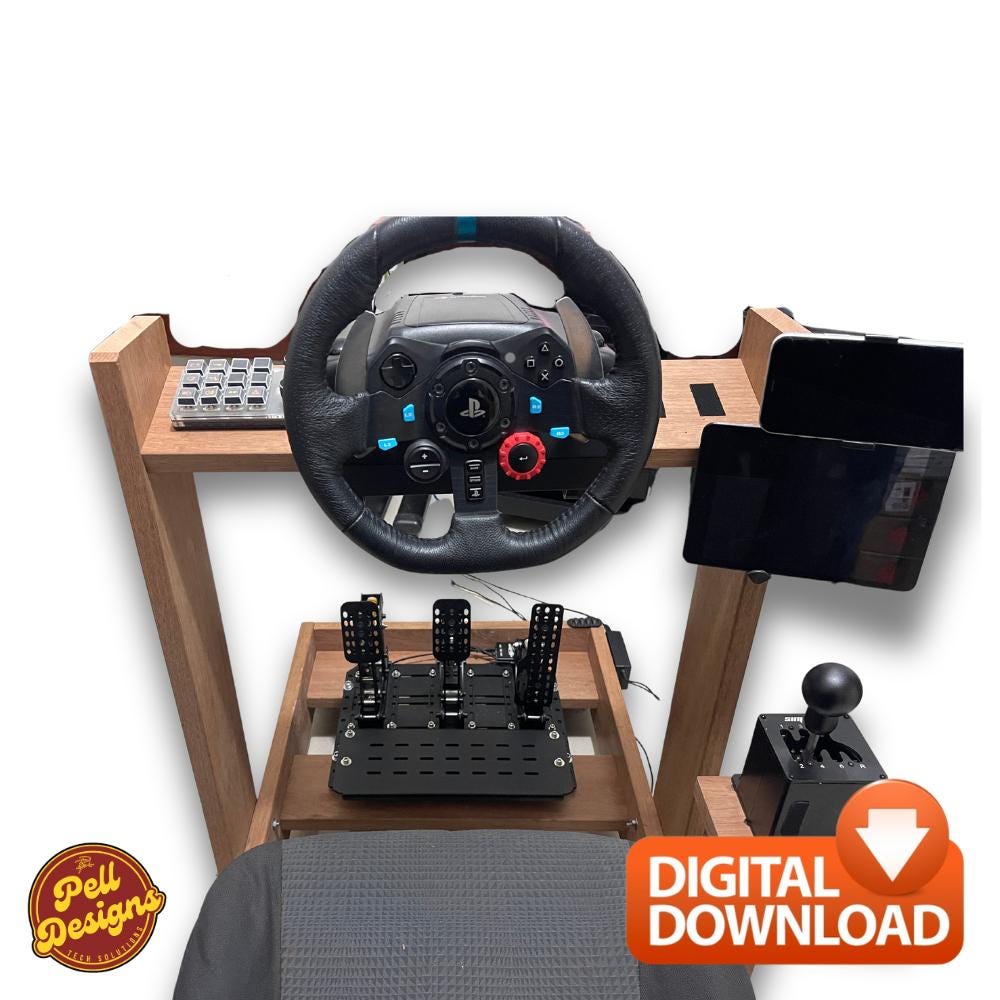 Timber Cotpi Sim Racing DIY Wooden Sim Racing Cockpit Plans | Digital Download PDF - Etsy