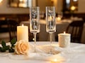 Wedding Champagne Flutes Set of 2,Personalized Wedding Toasting Glasses, Wedding Gift,Bride Groom Engagement Gift,Mr. Mrs Gift