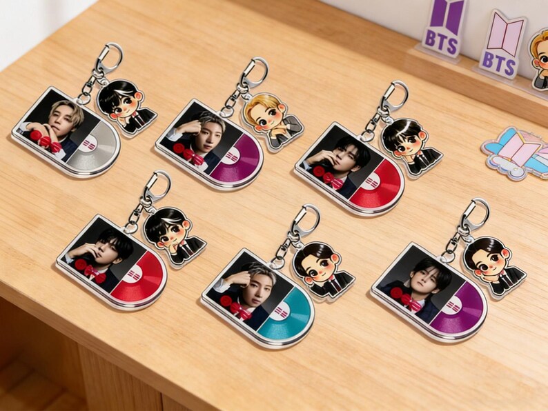 Concert Keychain BTS Arirang Records Keychain,world Tour,army Keychain,kpop Vinyl Record ...