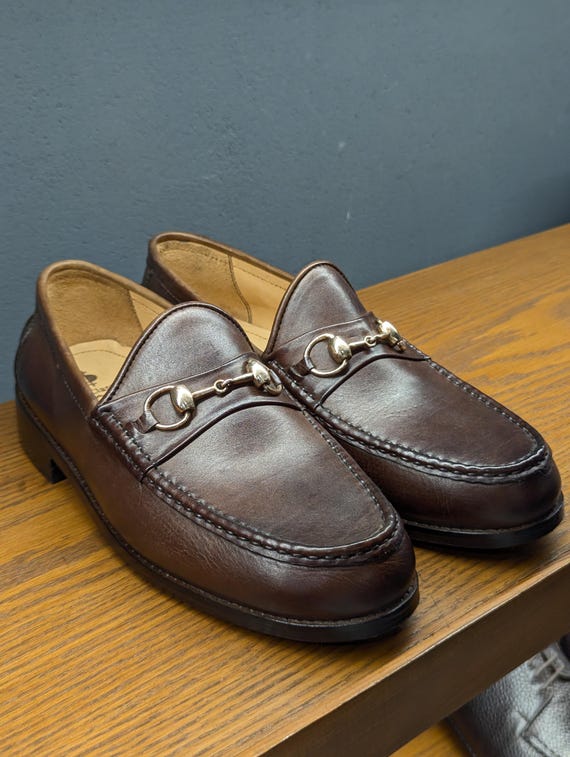 Men's Calf Leather Horsebit Loafers – Italian Style Slip-On Dress Shoes