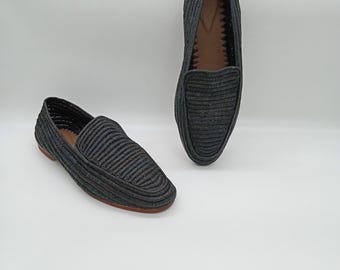Basthausschuhe für Männer, Männerschuhe aus Bast, Männerschuhe aus Bast