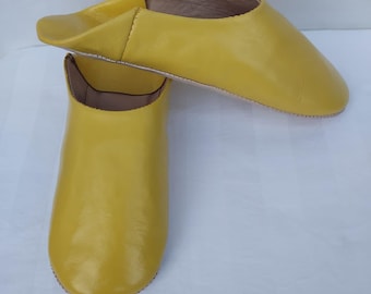Zapatillas hombre Babouche marroquí Zapatillas hechas a mano de suave piel orgánica Zapatos hombre Zapatos Zapatillas casa Piel Mules Idea regalo para hombre
