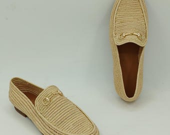 kapcie z rafii dla kobiet, ręcznie robione buty z rafii dla kobiet, buty z rafii dla kobiet