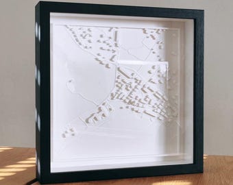 LOKA | Gepersonaliseerde afbeelding / 3D-stad / Coördinaten / Origineel / Gepersonaliseerde cadeaus / Huwelijksgeschenk