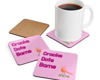 Ensemble de sous-verres en liège Fissures, points, Bams | Dessous de verre tuiles de mahjong