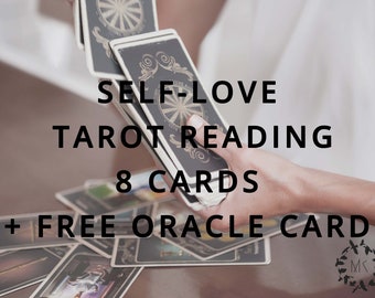 Self Love 8 Card Tarot Reading | Professional | Accurate | Life Coaching | Free Oracle Card | Monthly Focus | Witch | 72 Hours Response |