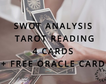 SWOT Analysis 4 Card Tarot Reading | Strength Weakness Opportunity Threat | Professional | Accurate | Free Oracle Card | Witch | 72 Hours