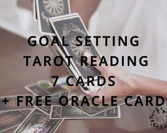 Month Goal Setting 7 Card Tarot Reading | Professional | Accurate | Life Coaching | Free Oracle Card | Witch | 72 Hours Response |