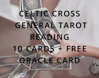 Celtic Cross 10 Card Tarot Reading | Professional | Accurate | Life Coaching | Free Oracle Card | Monthly Focus | Witch | 72 Hours Response