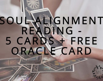 Soul Alignment 5 Card Tarot Reading | Current Relationship | Professional | Accurate | Life Coaching | Free Oracle Card | Witch | 72 Hours