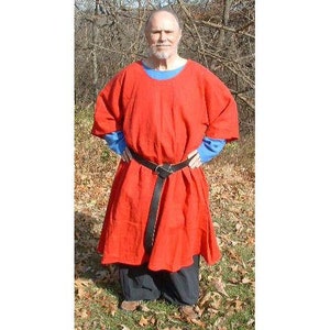 Linen Medieval Unisex Flared Tunic. SCA, LARP Basic and Extended Size ...