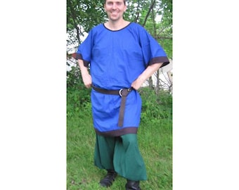 Cotton Medieval Tunic. SCA LARP Rennaissance