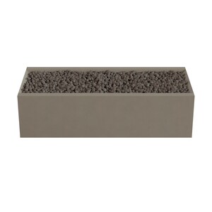 60" Linear Shaped Concrete Firepit | Propane Burner | Handmade | Infinity Model