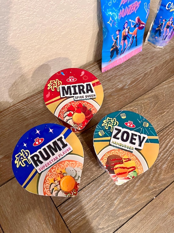 Kpop Demon Inspired Ramen Soup Labels (set of 12) - Etsy