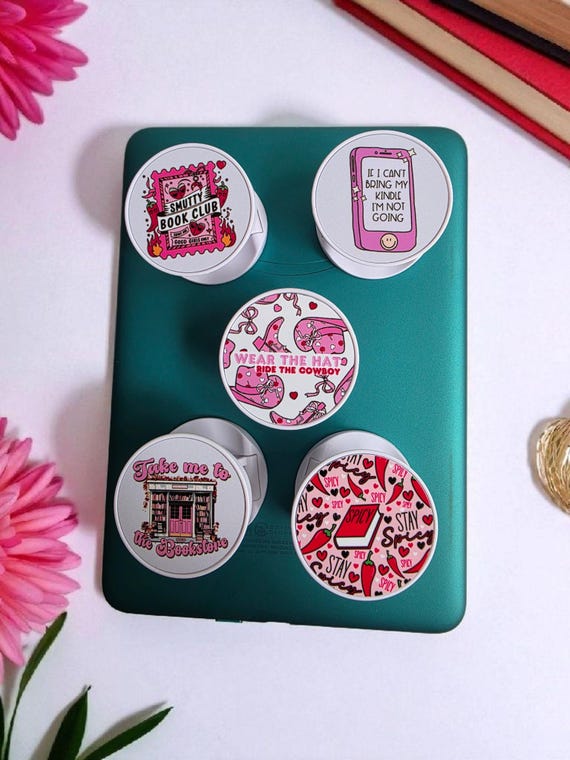 Kindle eReader Grip Holder Smutty Book Club Spicy Designs Cowboys Kindle accessory