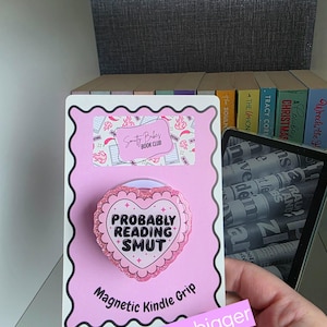 Smut Heart Magnetic Kindle Grip Holder, Phone Grip Holder, Kindle accessory